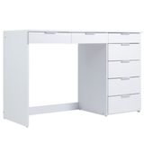 Penteadeira Escrivaninha 7 Gavetas 120 Cm Pe90 Branco Dtall
