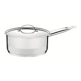 Panela Tramontina Professional Em Aço Inox Com Tampa 24 Cm 4,7 L