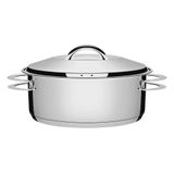 Caçarola Tramontina Solar Rasa Em Aço Inox 28 Cm 7,1 L