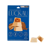 Pouch Bombom Chocolate Branco Recheado Com Creme De Paçoca Cremosa - Zero Adição De Açúcares, Lactose E Glúten - Luckau