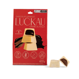 Pouch Bombom Chocolate Branco Recheado Com Creme De Avelã - Zero Adição De Açúcares, Lactose E Glúten - Luckau - 5 Unida
