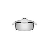 Caçarola Tramontina Rasa Solar Em Aço Inox Com Tampa 16 Cm 1,4 L