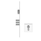 Fechadura Rolete Magnético 3 Pinos - Multponto Euro 100mm Pado Cromado