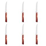 Faca De Mesa Para Churrasco Polywood 6 Peças