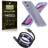 Capa Para Moto G15 + Cabo Tipo-c Magnético + Pelicula