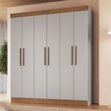 Guarda Roupa Casal 6 Portas 100 Mdf New Xangai Doripel