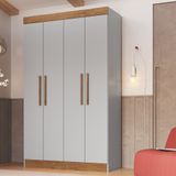 Guarda Roupa Solteiro 4 Portas 100 Mdf New Recife Doripel