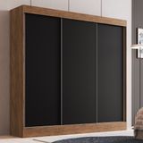 Guarda Roupa Casal 3 Portas De Correr 100 Mdf Michigan Doripel