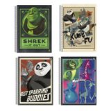 Caderno Universitário Dreamworks 10m Shrek Panda Madagascar