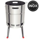 Churrasqueira À Carvão Tramontina Tcp 400 Aço Inox Com Balde