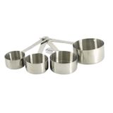 Kit Xícaras Medidoras Em Inox 4 Peças - Unyhome