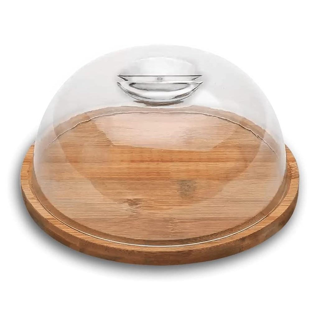 Porta Queijo Bambu Com Tampa 19x8 Cm Ecokitchen Mimo Style