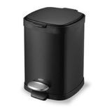 LIXEIRA COM PEDAL E BALDE FRAME 6L PRETO 3064/100