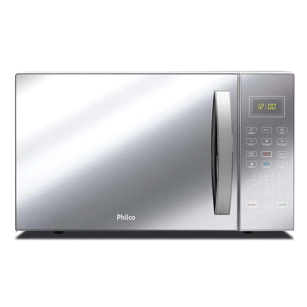 Micro-ondas Philco 34L Branco com Frente Espelhada PMO34EB 110V