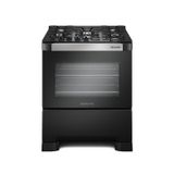 Fogão De Piso Mueller 5 Bocas Decorato Vetro Preto – Bivolt