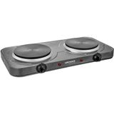 Fogão Elétrico De Bancada Lenoxx 2 Bocas Grand Pratic Prata Pfe353 – 127 Volts