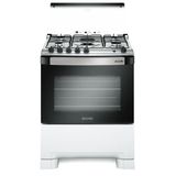 Fogão De Piso Mueller 5 Bocas Decorato Com Tripla Chama Branco G3 - Bivolt