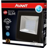 Refletor LED 50w Slim 6500k - 3750 - Avant