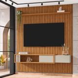 Painel Para Tv 75 Polegadas Sao Tome Nature Off White