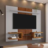 Painel Para Tv 55 Polegadas Pleiades Off White Nature Ripado