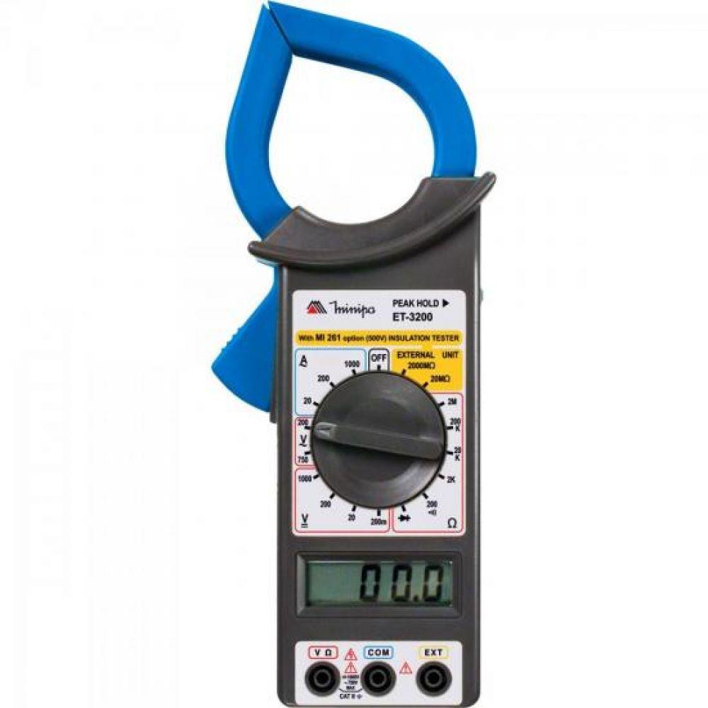 Alicate Amperímetro Digital Et-3200 Azul/preto Minipa