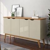 Buffet Com 4 Portas Capela Off White Cinamomo