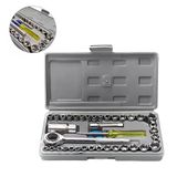 Kit De Ferramentas Chaves E Soquetes Profissional - 40 Peças