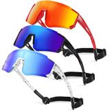 Óculos De Sol Turbopep Kids Polarized Baseball, 3-12 Anos, Pacote Com 3