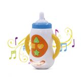 Brinquedo Para Bebê Mamadeira Musical Com Música E Luz Cor:branca