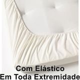 Jogo Cama Lençol Daily Solteiro Malha 100% Algodão Listrado 3 Peças - Cinza
