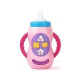 Brinquedo Para Bebê Mamadeira Musical Com Música E Luz Cor:rosa