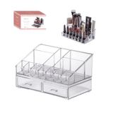Organizador 12 Cavidades+ 2 Gavetas Empilháveis Acrílico