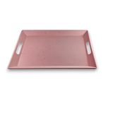 Bandeja Retangular Linha Orgânica Rosa - 33,00cm - Ad