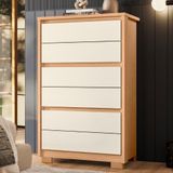 Comoda 6 Gavetas Nova Zelandia Freijo Off White