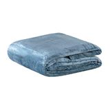 Manta Cobertor Queen Siberia Flannel Microfibra Azure