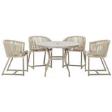Mesa Com 4 Cadeiras E Noronha Estofado 6 Trama Original Rami