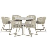 Mesa E 6 Cadeiras De Jantar Noronha Fendi E11 Trama Original Rami