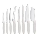 Jogo De Facas 8 Peças Tramontina Plenus 23498332 Off White Branco 23498332