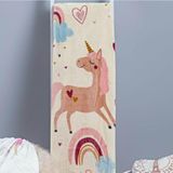 Manta Solteiro Infantil Bouti Kids Flannel Microfibra 1 Peça Unicornio
