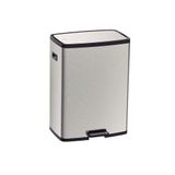 Lixeira Tramontina Octos Em Aço Inox Com Balde Removível E Pedal 45l