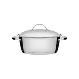 Caçarola Rasa Tramontina Allegra Em Aço Inox Com Fundo Triplo 24 Cm 4,2 L
