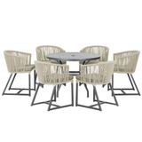 Mesa E 6 Cadeiras E Noronha Preto E8 Trama Original Rami
