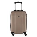 Mala De Viagem Media Em Abs Ika Continental Cadeado Embutido Rodas Giro 360 Champagne