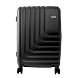Mala de Viagem Grande Expansível em ABS IKA Flex, Cadeado TSA Embutido, Rodas Duplas 360º Preta