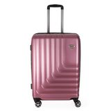 Mala De Viagem Grande Expansível Em Abs Ika Flex Cadeado Tsa Embutido Rodas Duplas 360 Rosê