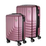 Conjunto De Malas De Viagem Expansível Em Abs Ika Flex Cadeado Tsa Rodas Duplas 2pcs P/m Rosê