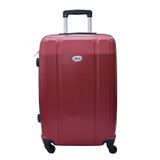 Mala De Viagem Grande Continental Em Abs, Cadeado Embutido, Rodas Giro 360 Ika Vermelha