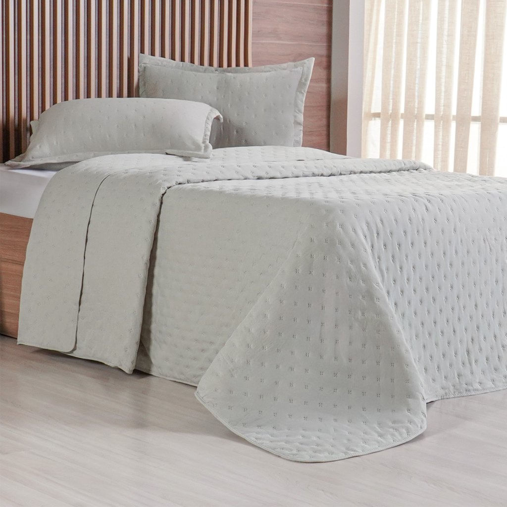 Kit Colcha Casal Miraggio New Soft 220x240cm Verde Alfafa