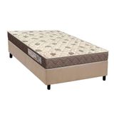 Conjunto Box Solteiro: Colchão Espuma Orthoflex D28 Comfortpedic+ Base Crc Suede Clean (88x188)
