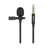 Microfone Lapela Gravação Com Fio 1.5m Auxiliar P2 Hrebos
